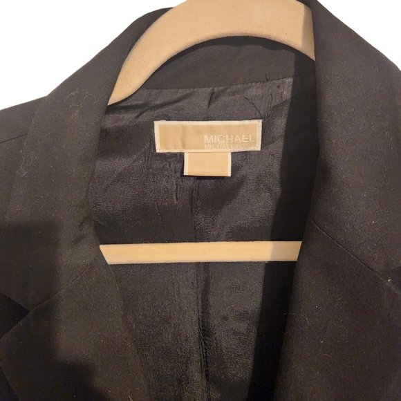 Michael Kors Black Zipper Jacket Size 6 - Picture 3 of 5